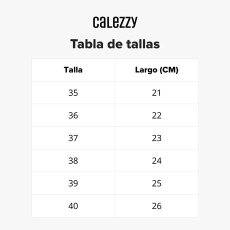 Guía de tallas